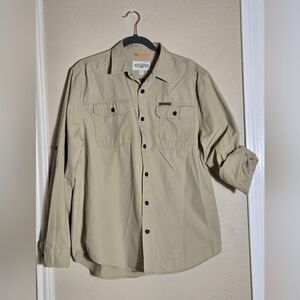 Men's Field & Stream Long Sleeve/Roll up Cuff 100% Cotton Utility Shirt